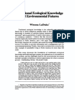 Traditional Ecological Knowledge: and Environmental Futures