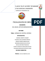 Normas de control interno en fiscalización de obras