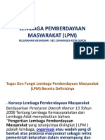 Lembaga Pemberdayaan Masyarakat (LPM)