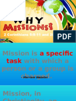 Why Missions 2 Cor 5
