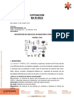 Cotizacion BA-N-0013: Descripción de Servicios de Monitoreo Ofrecidos Por "Vipers Ltda"