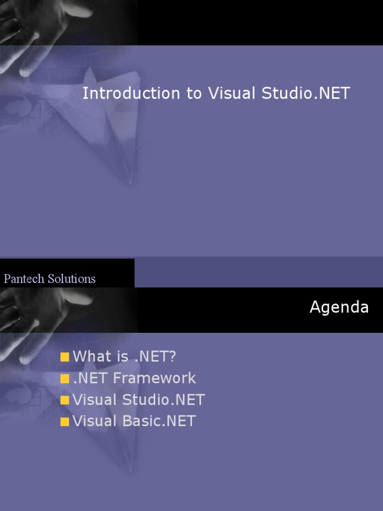 Overview of Visual Studio.NET and .NET Framework | PDF | Microsoft ...