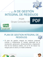 Plan de Gestión Integral de Residuos: Pgir Grupo Consultor AMC