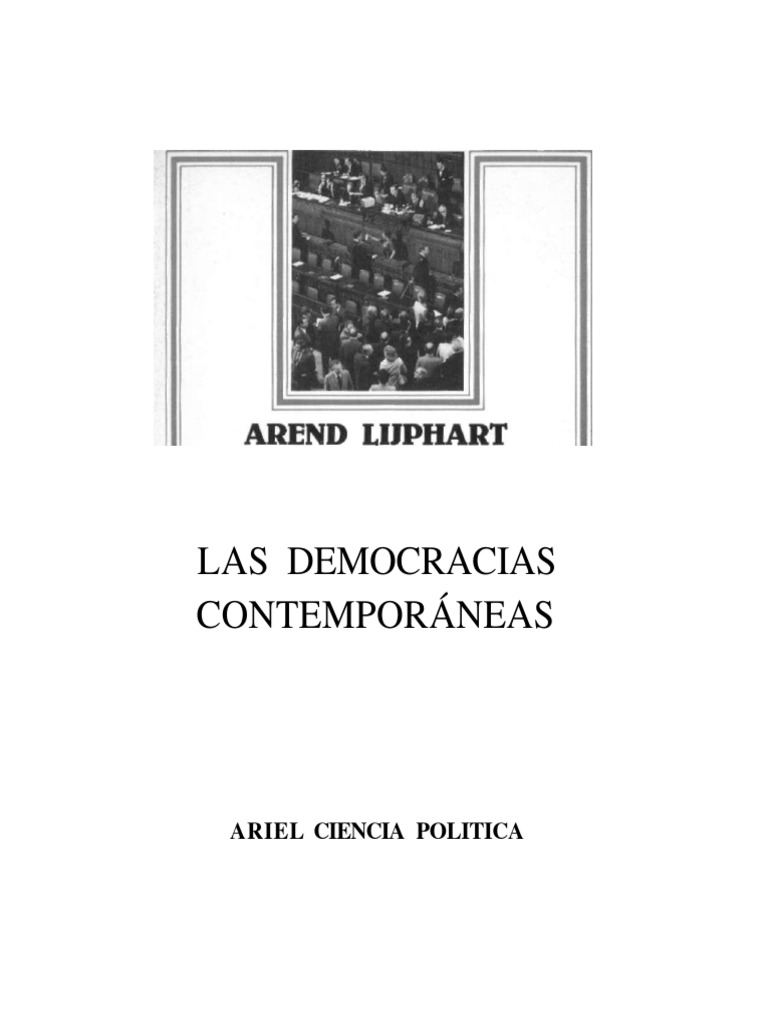Modelo de Consenso Lijphart PDF Separación