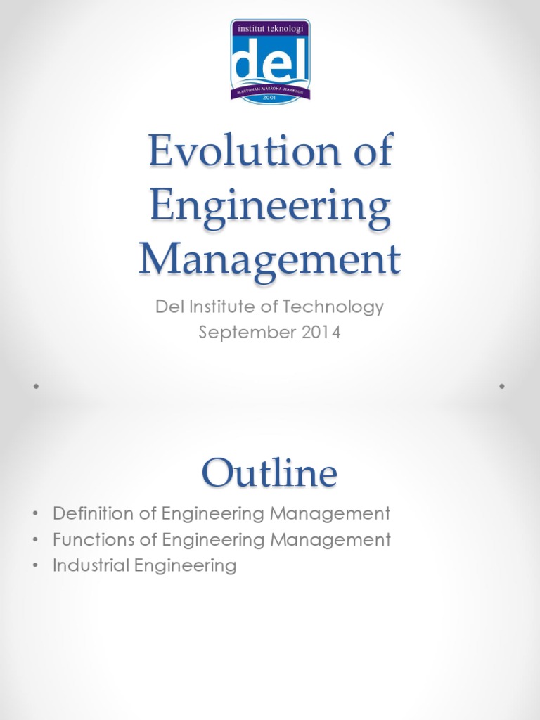 Evolution of Engineering Management | PDF | Industrial Engineering ...