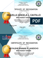 Reazelle Angela L. Castillo: With Highest Honors