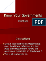 Types of Government Presentation Six Major Forms of Government