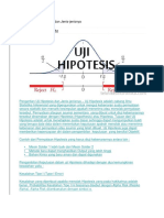 Pengertian Uji Hipotesis Dan Jenis