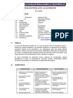 Silabo de Geometria Analìtica