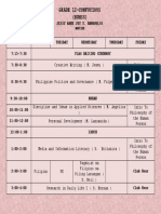 12 Confucious Schedule