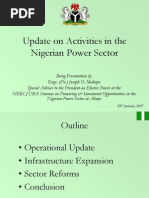 Download Update on Activities in the Nigerian Power Sector  by State House Nigeria SN43593255 doc pdf