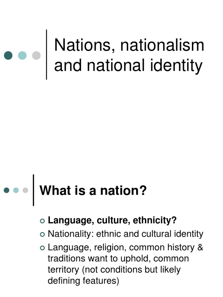 Nations, Nationalism and National Identity | PDF | Nationalism ...
