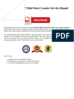 Hyundai Hsl650 7 Skid Steer Loader Service Repair Manual PDF