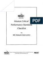 MISC Mission Critical ChkList