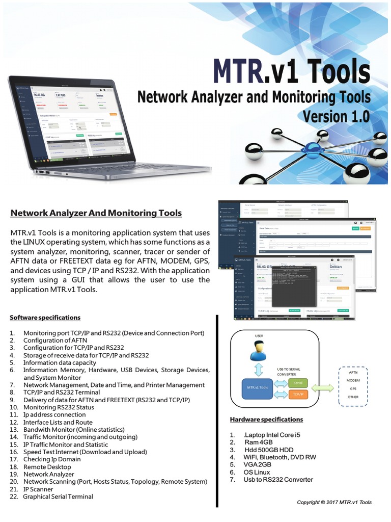 Network Analyzer and Monitoring Tools: Software Specifications | PDF