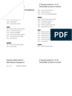 Acad'S and Library Duty Schedule