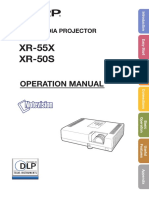 XR-55X XR-50S: Operation Manual