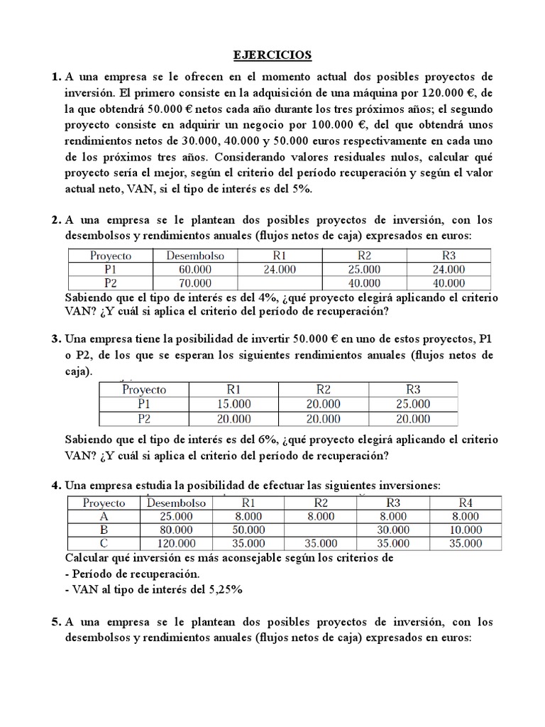 Tema 14 Ejercicios | PDF | Valor presente neto | Finanzas Matemáticas