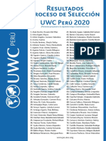 Resultados UWC Perú 2020: Actualización Al 19-11-2019
