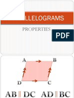 Properties of Parallelograms