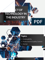Impact of Technology in The Industry