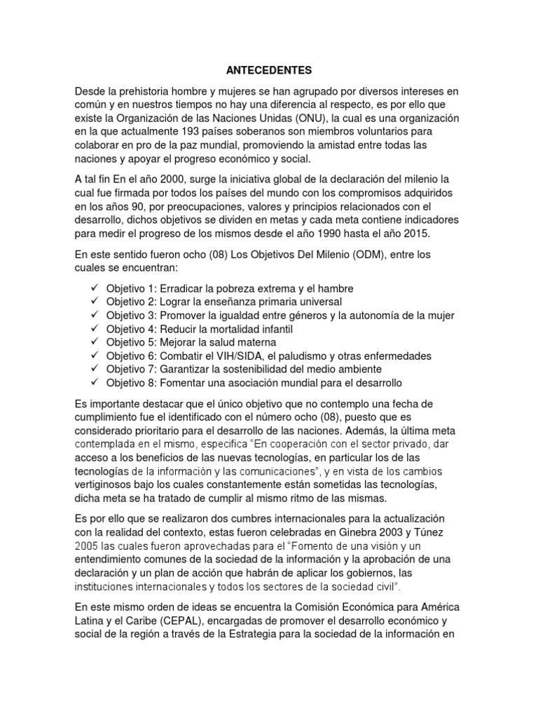 Plan Nacional de Telecomunicaciones en Venezuela | PDF | Venezuela ...