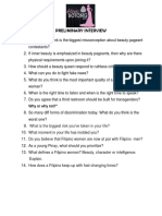 Preliminary Interview: What Is The Biggest Risk You've Taken in Your Life?