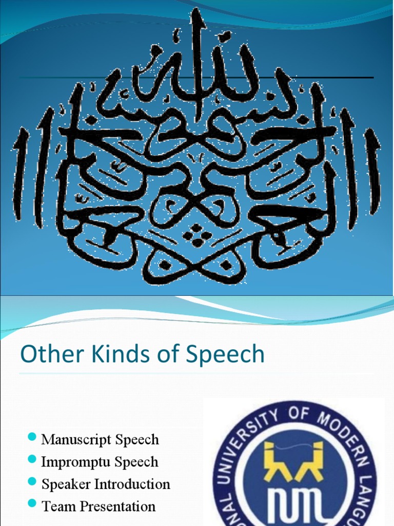 Manuscript Speech | PDF | Communication | Speech