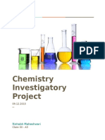 Chemistry Investigatory Project Cbse Class 12