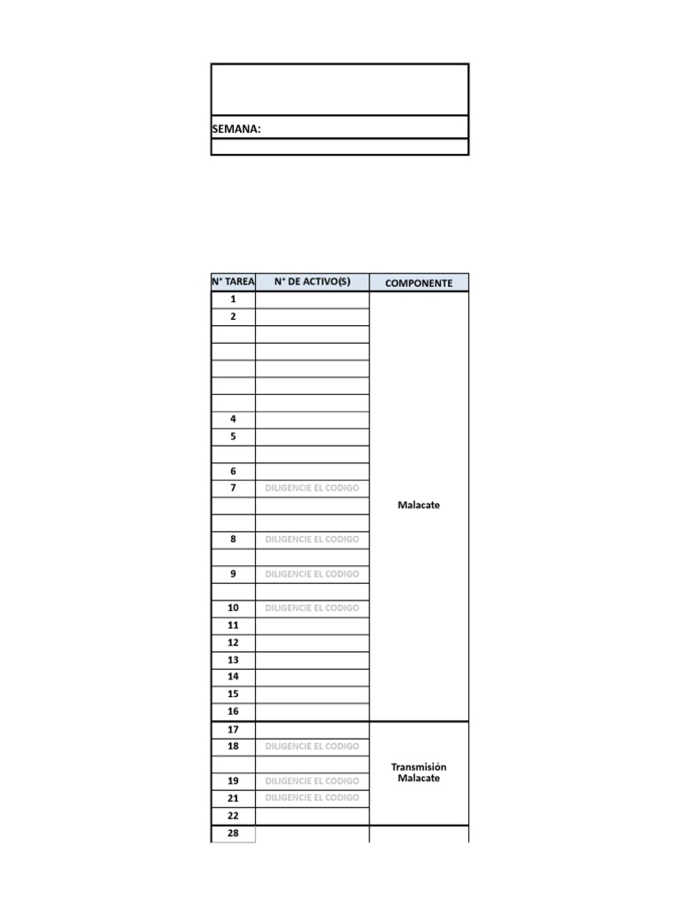 Formato Ruta de Inspeccion Diaria v4-10 | PDF | Engranaje | Máquinas