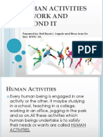 Human Activities in Work and Beyond It