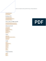 Arduino Functions I/O Math Time