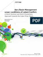 Transboundary Basin Management Under Conditions of Latent Conflict: A Multi-Sectoral and Multi-Disciplinary Approach Towards The Kabul River Basin