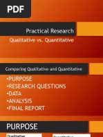 Qualitative vs. Quantitative Research Methods