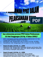 1 A. Peranan PPAT DLM Pelaksanaan UU HT