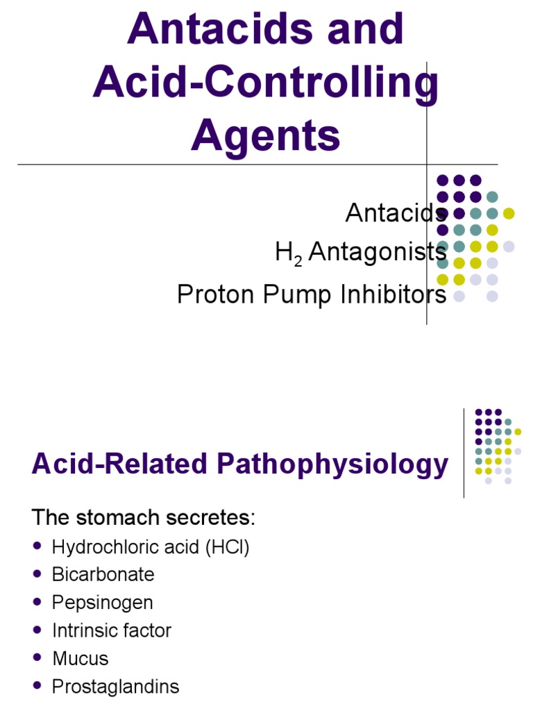 Antacids H Antagonists Proton Pump Inhibitors PDF Medical Specialties Clinical Medicine