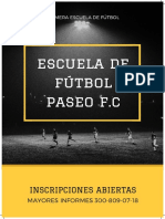 Poster Escuelas de Futbol