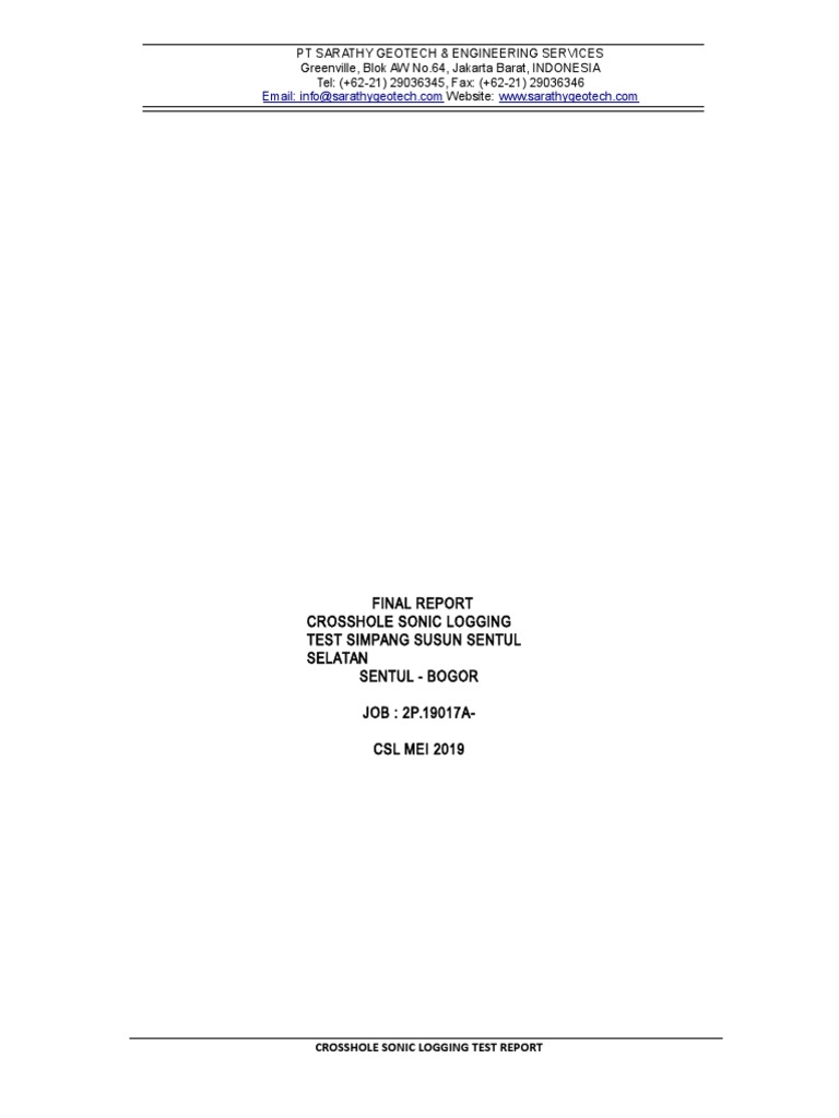 CSL Testing of Piles | PDF