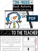 Flip Book Activity: For Little Writers