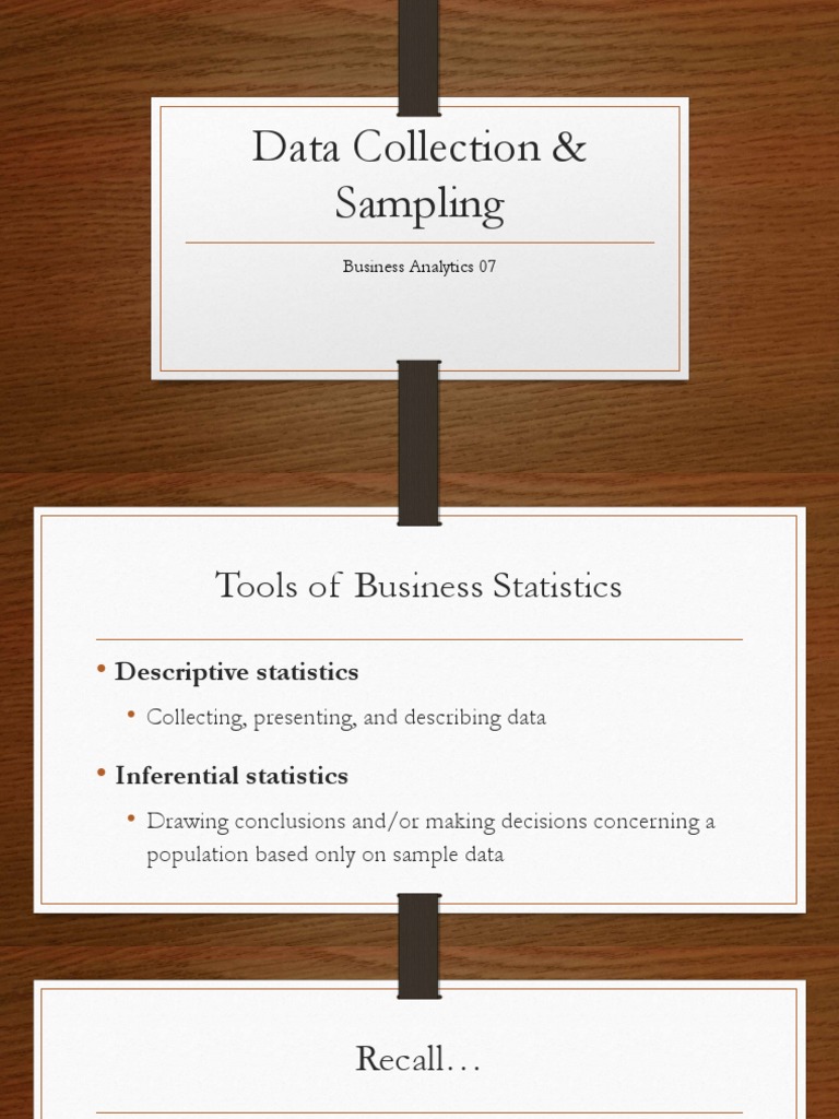 Business Data Analytics Students-07-Sampling PDF | PDF | Sampling ...