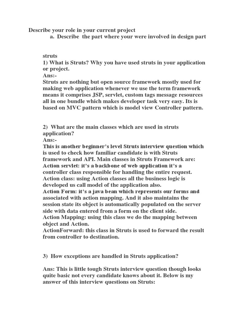 Java Full Stack Interview Questions | PDF | Model–View–Controller ...