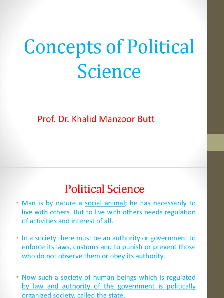 Overview of Political Science Concepts | PDF | Social Contract | State ...