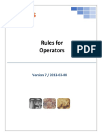 Rules For Operator