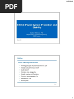 Ee453: Power System Protection and Stability: Farhan Mahmood, PHD Department of Electrical Engineering Uet, Lahore