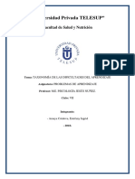 Taxonomia de Las Dificultades Del Aprendizaje