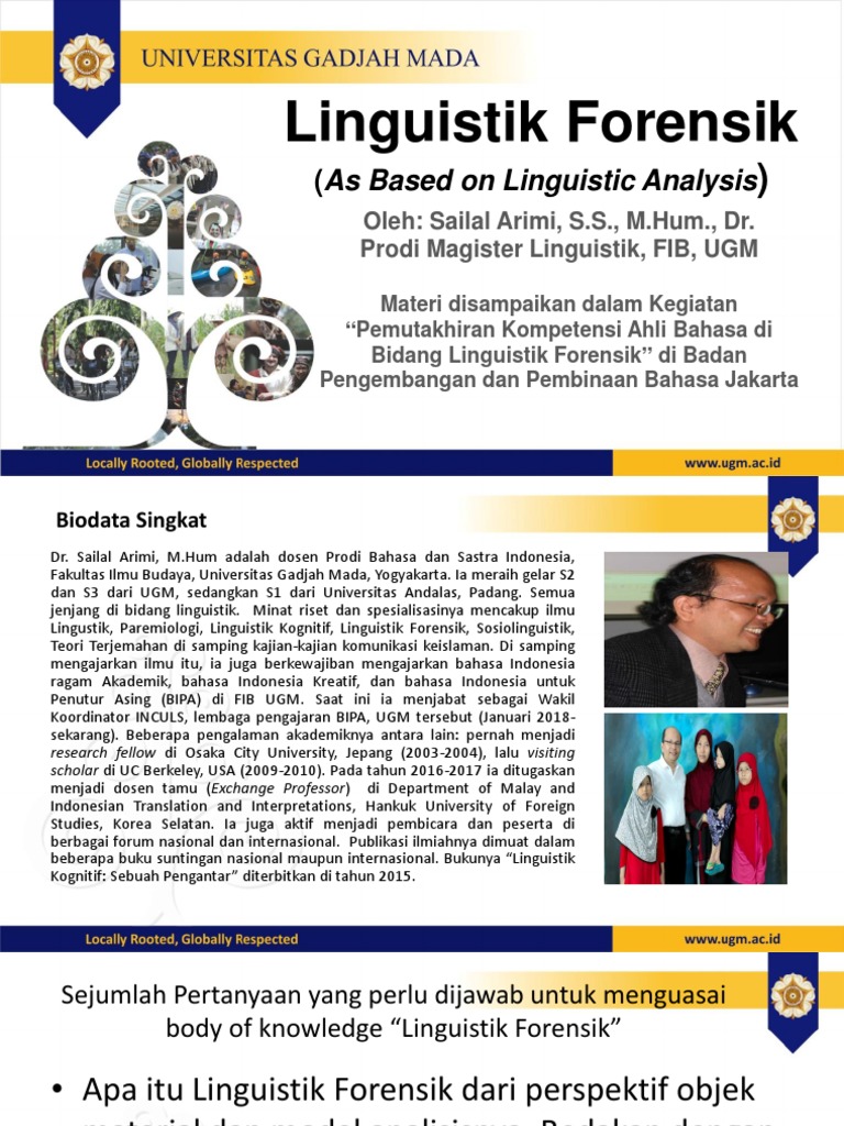1 Linguistik Forensik Oleh Sailal Arimi