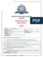 2019 assessment task cover sheet