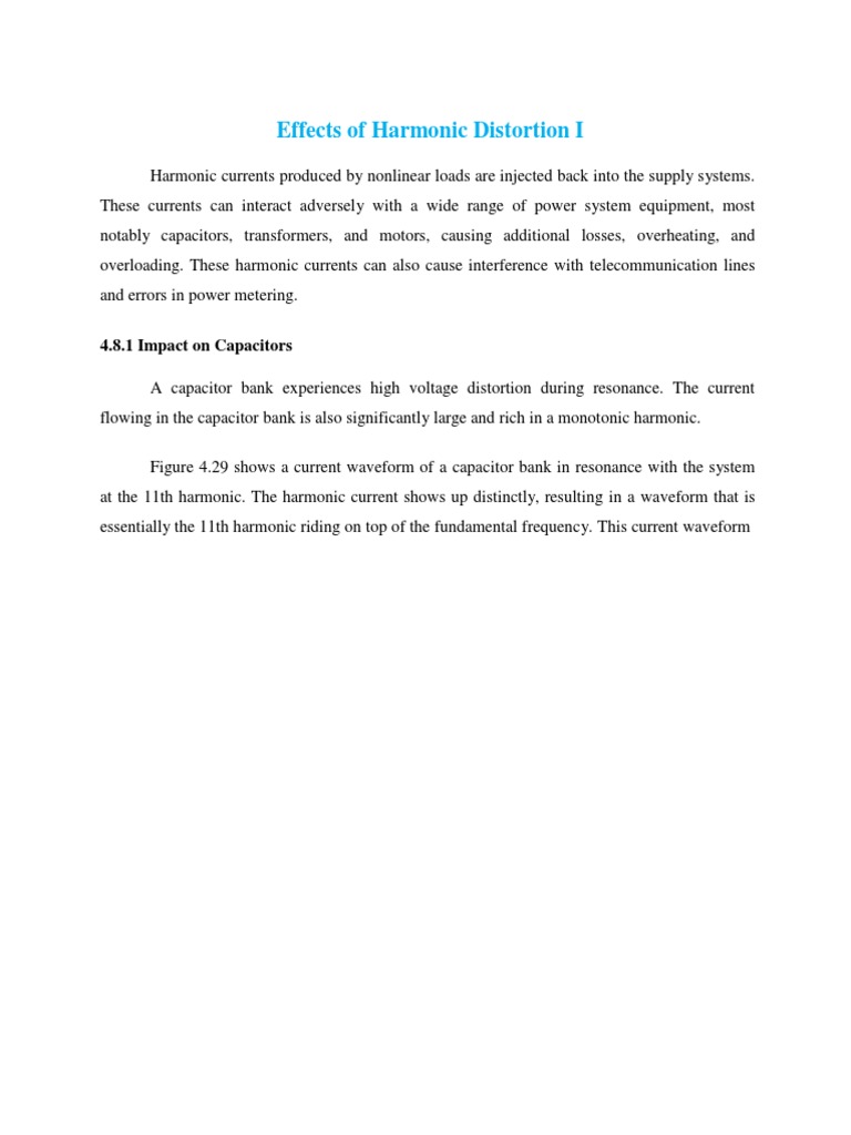 Harmonic Distortion Effects on Power Systems | PDF | Transformer ...