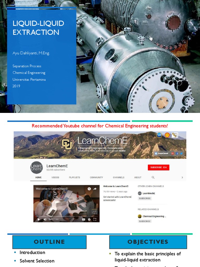 Liquid-Liquid Extraction Overview | PDF | Distillation | Solution