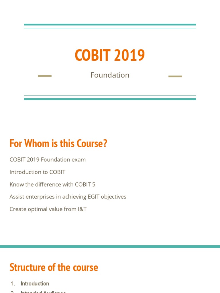 COBIT-2019 Vorbereitung